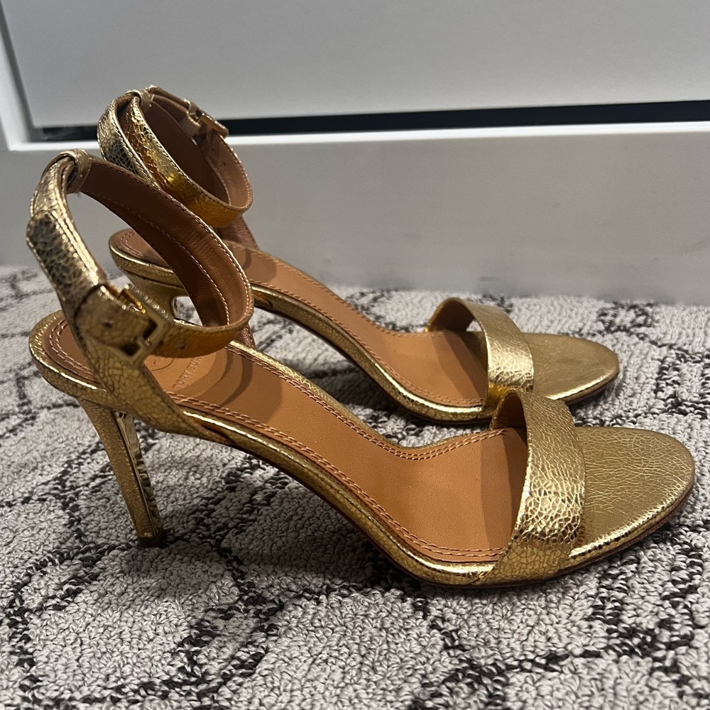 Tory Burch Gold Heeled Sandal